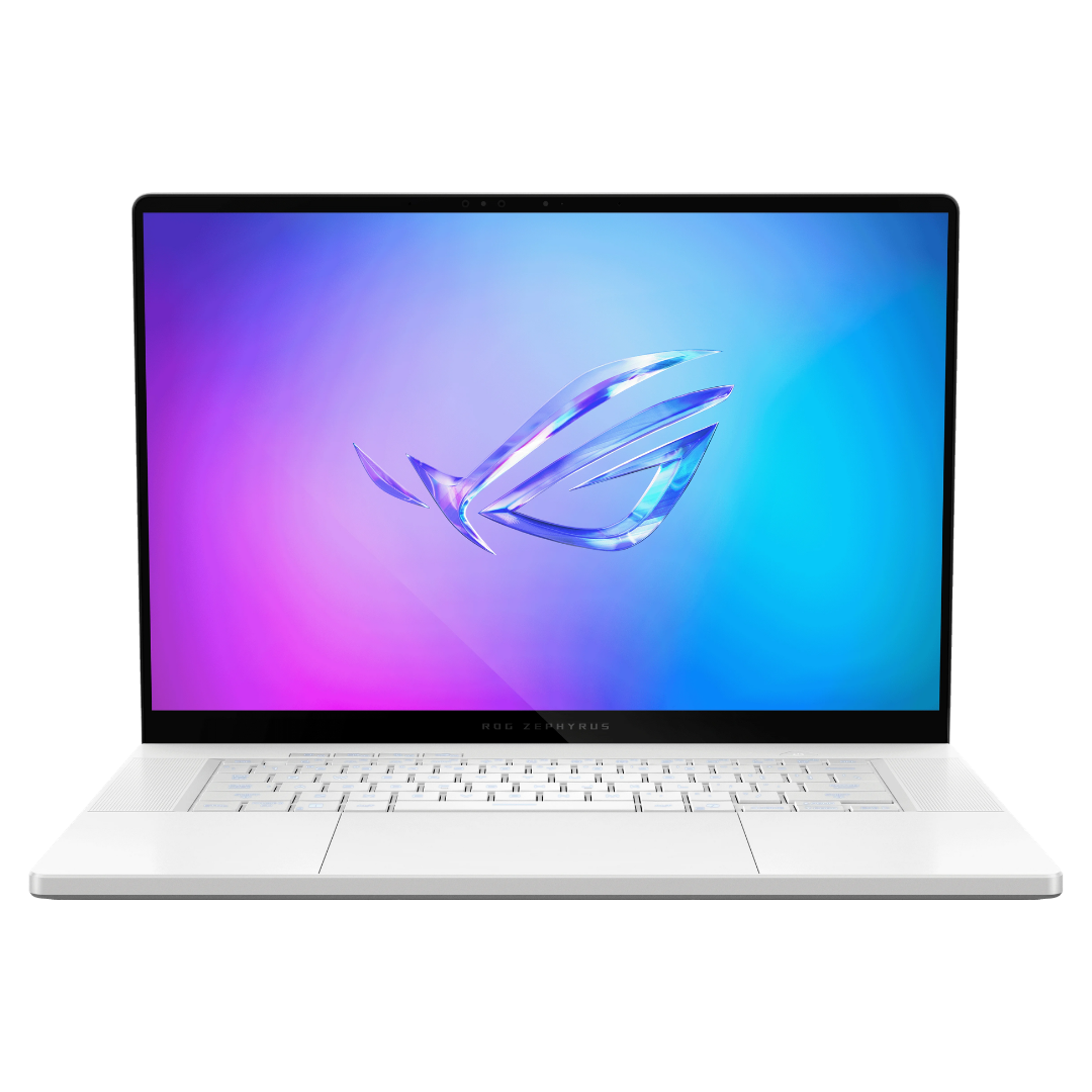 Asus ROG Zephyrus G16 GU605CW 16'' OLED WQXGA U9-285H 64Go 2To SSD GN22-X9 5080 16GB W11H Blanc 24M 90NR0LX6-M007F0