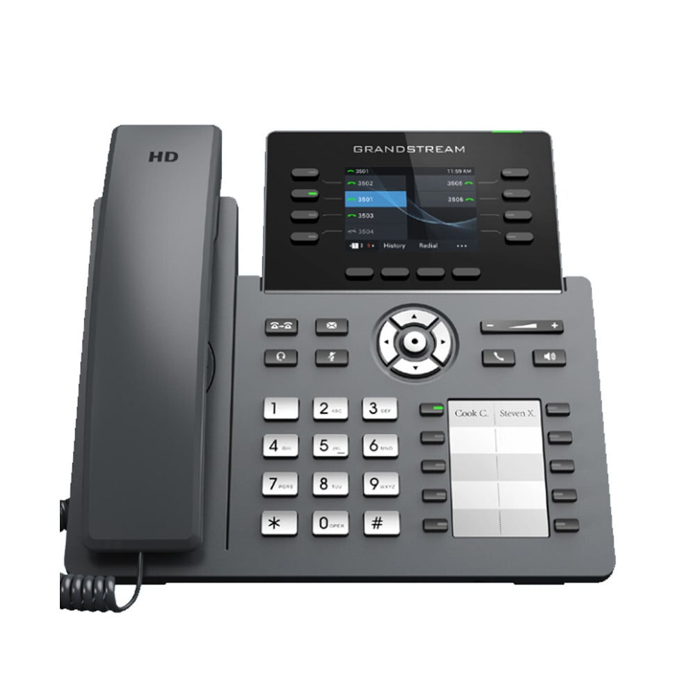 Téléphone IP 4 Comptes SIP Professionnel Ecran LCD Couleur Rétroéclairé de 2,8" GRP2634