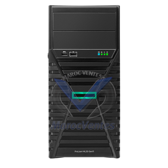 HPE ML30G11 8SFF E-2434 3.4G 4c 32GB RAID-SATA-VROC 4p-1GbE-BCM5719 800wTi + 2x 480GB SSD 3-1-1 12M P71387-425