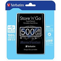 DISQUE DUR PORTABLE USB STORE 'N' GO 3.0, 500GO 53029