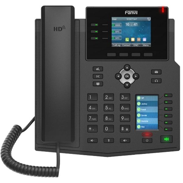 Téléphone IP Professionnel 12 Comptes SIP Double Ecran LCD Couleur X4U