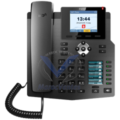 Telephone a 4 comptes SIP avec Ecran 2.8" Couleur et 30 BLF sans alimentation X4SP