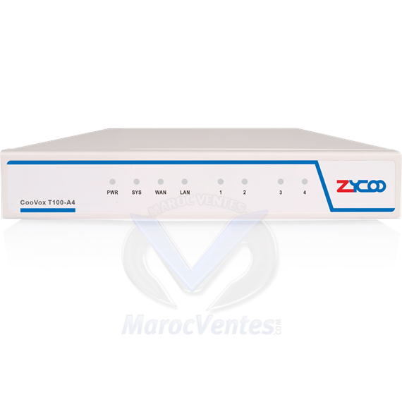 IP PBX Système Téléphonique  Unifié 2 FXO support de 100 poste et 50 appelés simultané T100