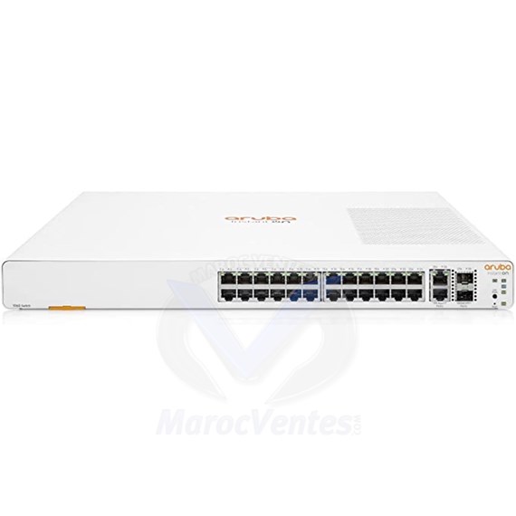 Aruba1960 24G 2XGT 2SFP+ [24 ports 10/100/1000/10GBASE-T + 4 ports SFP+,L3, Smart Managed] JL806A