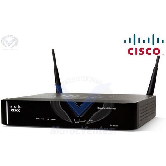 Cisco Small Business RV220W - Routeur / Pare-feu / VPN 55 sessions WiFi N RV220W-E-K9-G5