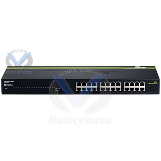 Switch 24 Ports 10/100 Mbits à Haute Performance 19" TE100-S24 G