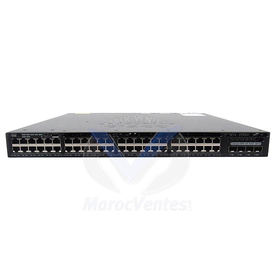 Switch Catalyst 3650 48 Port PoE 4x1G Uplink IP Base WS-C3650-48PS-S